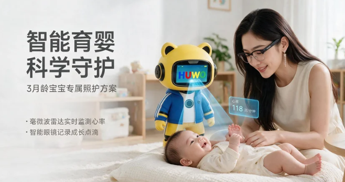 HUWO robot companion in family care